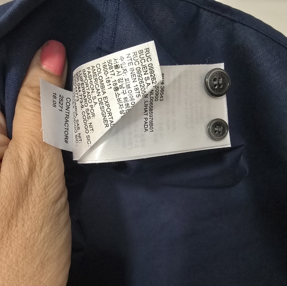 Mens Calvin Klein Navy Blue Buttondown Dress Shirt infinite cool non-iron - Picture 9 of 12